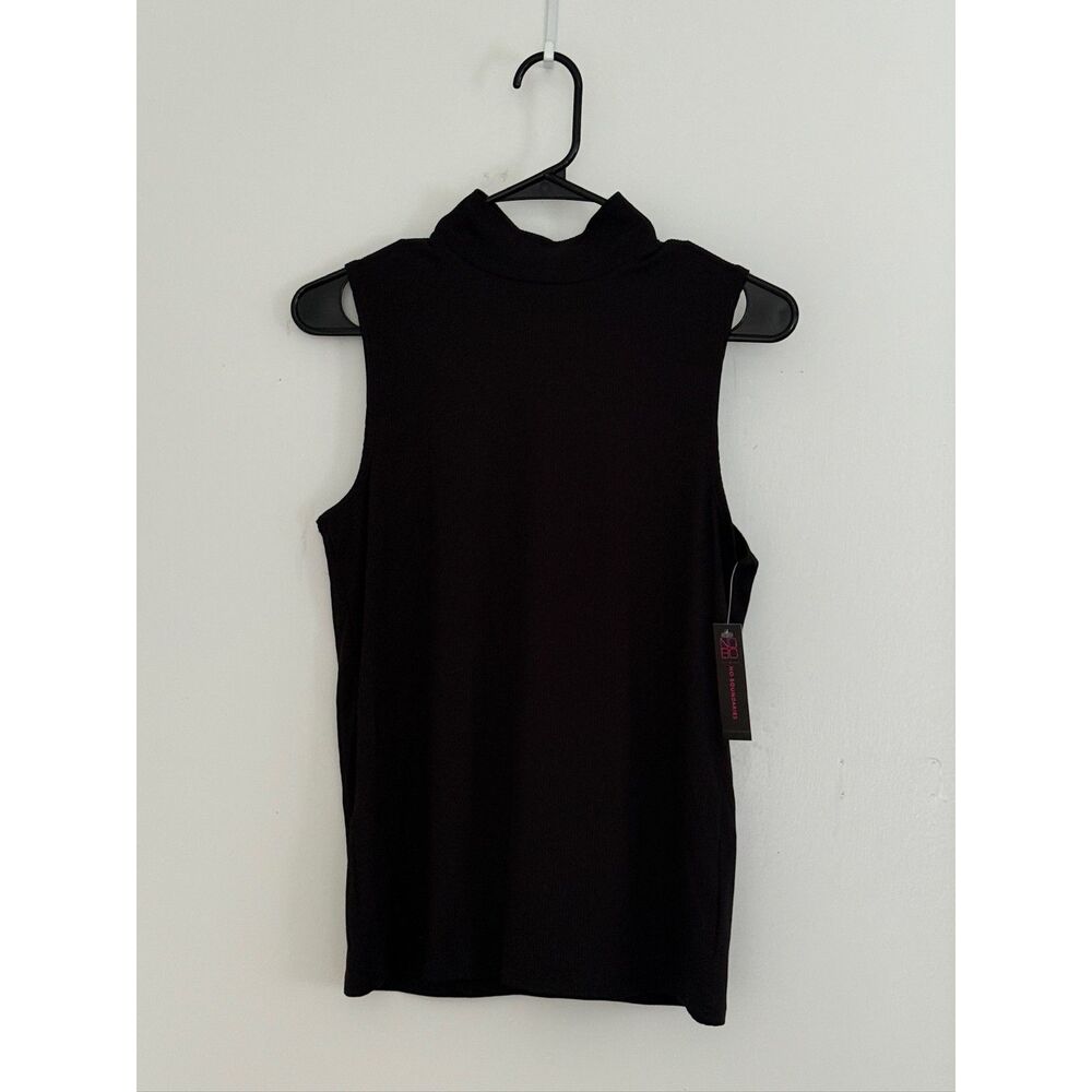 No Boundaries Black Mock Turtleneck Tank Top